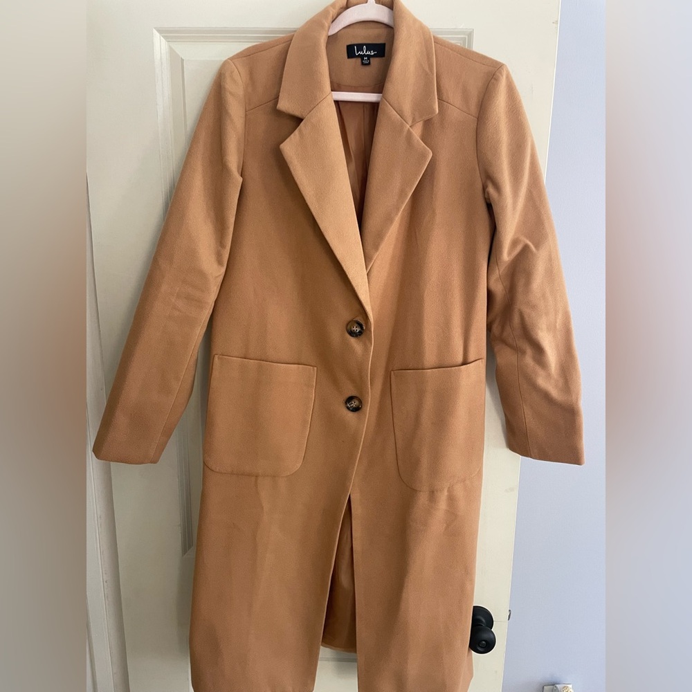 Lulu's Camel Trench Coat